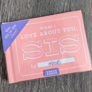 Fill In The Book Sister Book 💜🩷